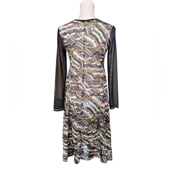 NWT Sun Light mesh knee-length dress Multicolor. Medium - Picture 4 of 7